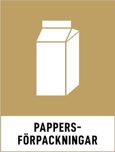 Symbol för pappersförpackning